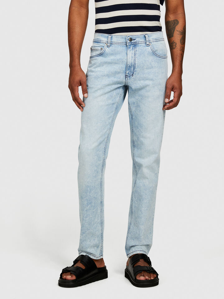 Light jeans - men's slim fit jeans - Light Blue | Sisley image number 4